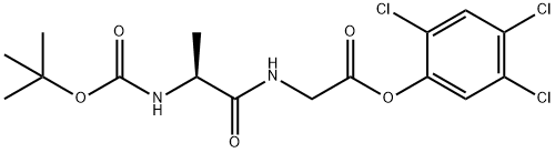 2,4,5-trichlorophenyl N-[N-[(1,1-dimethylethoxy)carbonyl]-L-alanyl]glycinate Structure