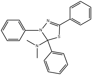 2,3-Dihydro-N,N-dimethyl-2,3,5-triphenyl-1,3,4-thiadiazol-2-amine Struktur