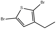 2,5-Dibromo-3-Ethylthiophene Struktur