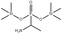 (1-Aminoethyl)phosphonic acid bis(trimethylsilyl) ester Struktur