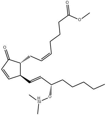 (5Z,13E,15S)-15-[(Dimethylsilyl)oxy]-9-oxo-5,10,13-prostatrien-1-oic acid methyl ester Struktur