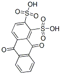 9,10-dihydro-9,10-dioxoanthracenedisulphonic acid Struktur