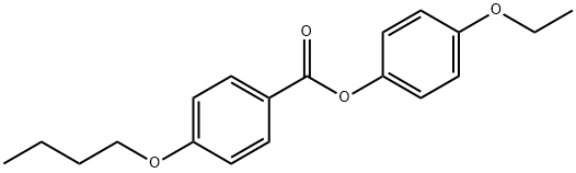 Benzoic acid, 4-butoxy-, 4-ethoxyphenyl ester Struktur