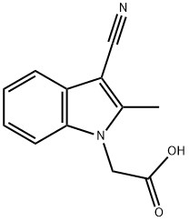 (3-CYANO-2-METHYL-INDOL-1-YL)-ACETIC ACID Struktur