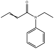 N-Ethyl-N-phenyl-2-butenamide Struktur