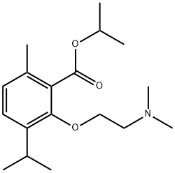 3-[2-(Dimethylamino)ethoxy]-p-cymene-2-carboxylic acid isopropyl ester Struktur