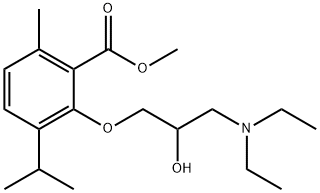 3-[2-Hydroxy-3-(diethylamino)propoxy]-p-cymene-2-carboxylic acid methyl ester Struktur