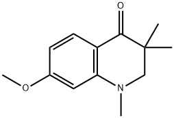 2,3-Dihydro-7-methoxy-1,3,3-trimethylquinolin-4(1H)-one Struktur