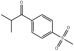 2-Methyl-1-[4-(Methylsulfonyl)phenyl]-1-propanone Struktur