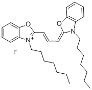 3,3'-DIHEPTYLOXACARBOCYANINE IODIDE Struktur