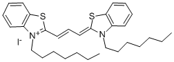 3,3'-DIHEPTYLTHIACARBOCYANINE IODIDE Struktur