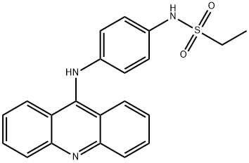 N-[p-(9-Acridinylamino)phenyl]ethanesulfonamide Struktur