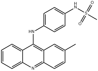 N-[4-(2-Methyl-9-acridinylamino)phenyl]methanesulfonamide Struktur