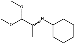 CYCLOHEXYL-[2,2-DIMETHOXY-1-METHYL-ETH-(E)-YLIDENE]-AMINE Struktur