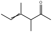 3,4-Dimethyl-4-hexen-2-one Struktur