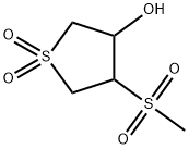 3-HYDROXY-4-(METHYLSULFONYL)TETRAHYDRO-1H-1LAMBDA6-THIOPHENE-1,1-DIONE Struktur