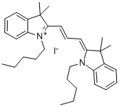 1,1'-DIPENTYL-3,3,3',3'-TETRAMETHYLINDOCARBOCYANINE IODIDE Struktur