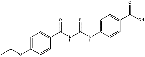 4-[[[(4-ETHOXYBENZOYL)AMINO]THIOXOMETHYL]AMINO]-BENZOIC ACID Struktur