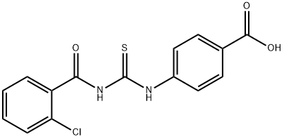 4-[[[(2-CHLOROBENZOYL)AMINO]THIOXOMETHYL]AMINO]-BENZOIC ACID Struktur