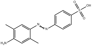 p-[(4-amino-2,5-xylyl)azo]benzenesulphonic acid Struktur