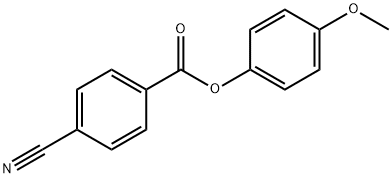 p-Cyanobenzoic acid p-methoxyphenyl ester Struktur