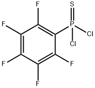 Pentafluorophenyldichlorophosphine sulfide Struktur