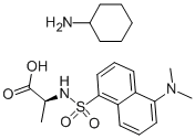 DANSYL-L-ALANINE CYCLOHEXYLAMMONIUM SALT Struktur