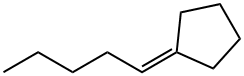 Pentylidenecyclopentane Struktur