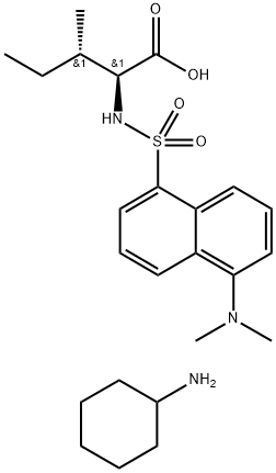 丹磺?；?L-異亮氨酸環(huán)己基氨鹽, 53369-40-7, 結(jié)構(gòu)式