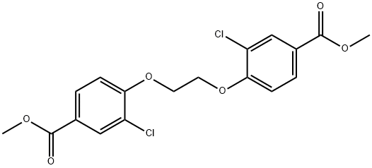 dimethyl 4,4'-[1,2-ethanediylbis(oxy)]bis[3-chlorobenzoate] Struktur