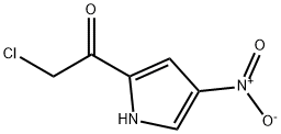 2-CHLORO-1-(4-NITRO-1H-PYRROL-2-YL)ETHANONE Struktur