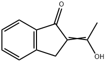 2,3-Dihydro-2-(1-hydroxyethylidene)-1H-inden-1-one Struktur