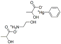 Phenylmercuric monoethanolammonium lactate Struktur