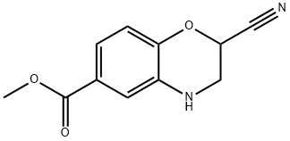 METHYL 2-CYANO-3,4-DIHYDRO-2H-BENZO[B][1,4]OXAZINE-6-CARBOXYLATE Struktur