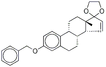 3-O-Benzyl 15,16-Dehydro Estrone Monoethylene Ketal Struktur