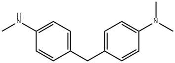 N,N-Dimethyl-4-[[4-(methylamino)phenyl]methyl]benzenamine Struktur