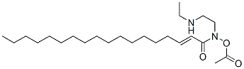 N-[2-[(2-hydroxyethyl)amino]ethyl]octadecenamide monoacetate Struktur