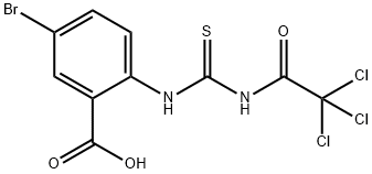 5-BROMO-2-[[THIOXO[(TRICHLOROACETYL)AMINO]METHYL]AMINO]-BENZOIC ACID Struktur