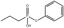 Propylphosphonic acid hydrogen phenyl ester Struktur