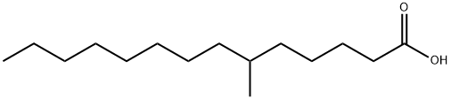 6-Methyltetradecanoic Acid Struktur