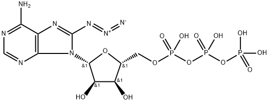 8-AZIDOADENOSINE 5'-TRIPHOSPHATE, SODIUM SALT Struktur