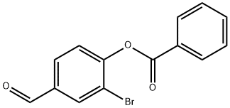 2-BROMO-4-FORMYLPHENYL BENZOATE Struktur