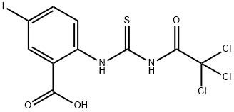 5-IODO-2-[[THIOXO[(TRICHLOROACETYL)AMINO]METHYL]AMINO]-BENZOIC ACID Struktur