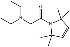 1-(N,N-Diethylaminoacetyl)-2,2,5,5-tetramethyl-3-pyrroline Struktur