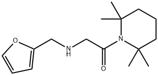 1-[N-(2-Furylmethyl)glycyl]-2,2,6,6-tetramethylpiperidine Struktur