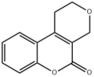 1,4-dihydro-2H,5H-pyrano[3,4-c][1]benzopyran-5-one Struktur