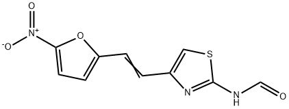 2-FORMYLAMINO-4-(2-(5-NITRO-2-FURYL)VINYL)-1,3-THIAZOLE Struktur