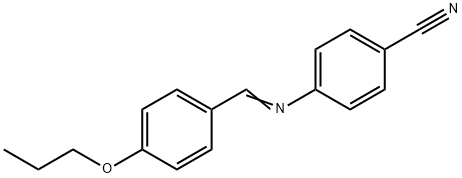 4'-N-PROPOXYBENZYLIDENE-4-CYANOANILINE Struktur