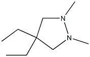 Pyrazolidine,  4,4-diethyl-1,2-dimethyl-,  trans-  (9CI) Struktur