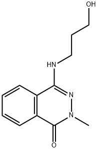 4-[(3-Hydroxypropyl)amino]-2-methyl-1(2H)-phthalazinone Struktur